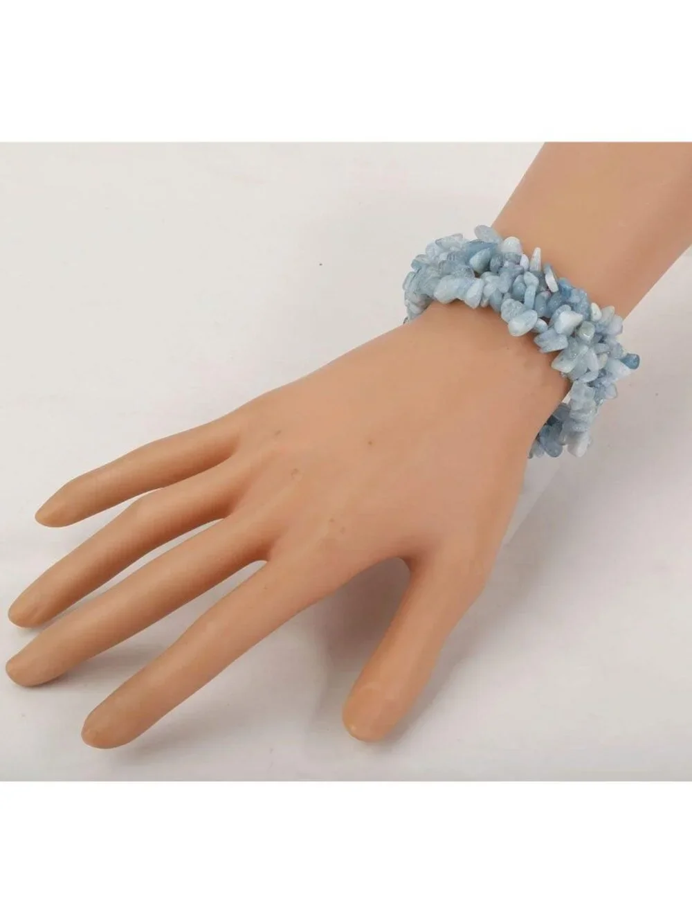 5-Layer Gemstone Beaded Stretch Bracelet for Women - Birthstone & Chakra Jewelry